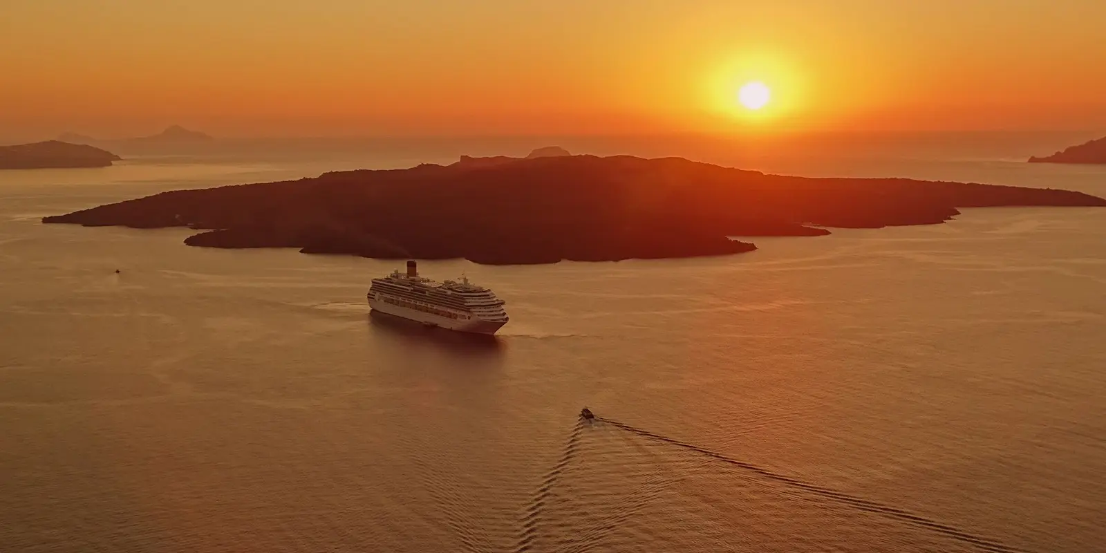 Santorini at sunset