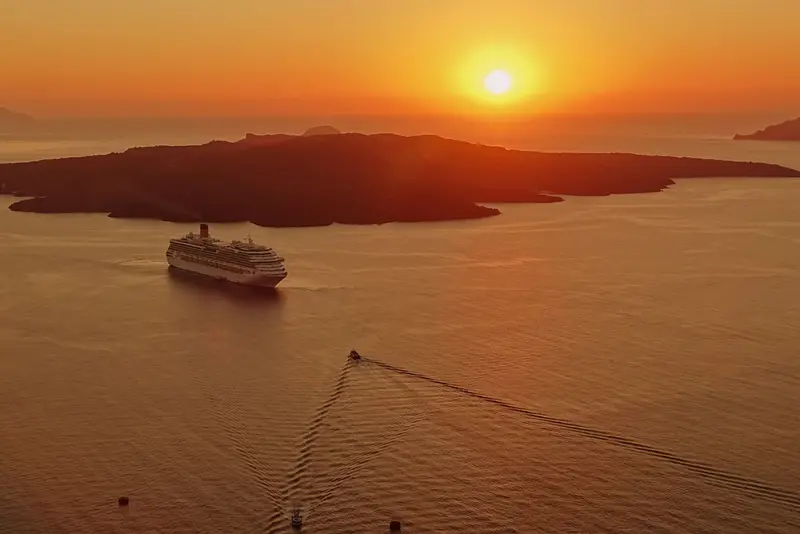 Santorini at sunset