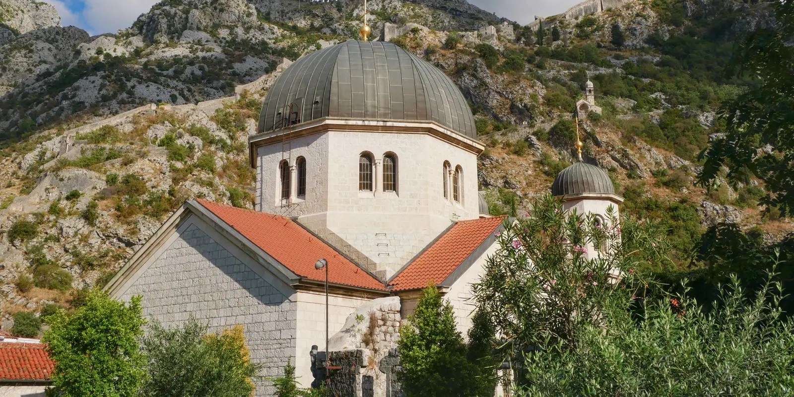 Church and mountains, Kotor